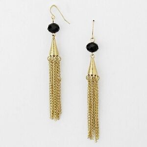 Crystal Chain Fringe Earrings